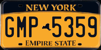 NY license plate GMP5359