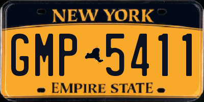 NY license plate GMP5411