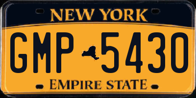 NY license plate GMP5430