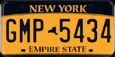 NY license plate GMP5434