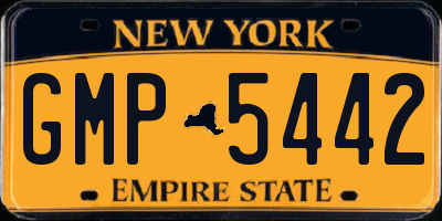 NY license plate GMP5442