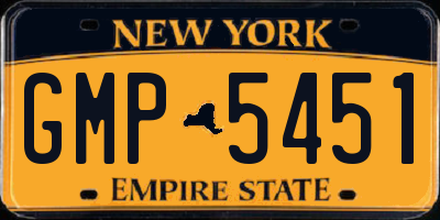 NY license plate GMP5451