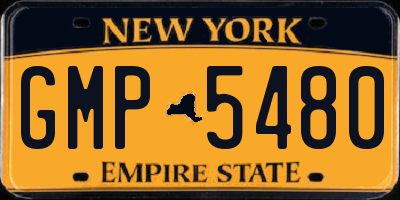 NY license plate GMP5480