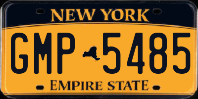 NY license plate GMP5485