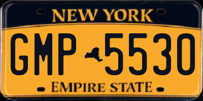 NY license plate GMP5530