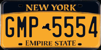 NY license plate GMP5554