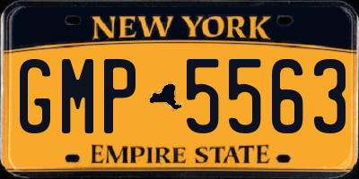 NY license plate GMP5563