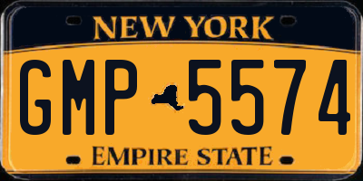 NY license plate GMP5574