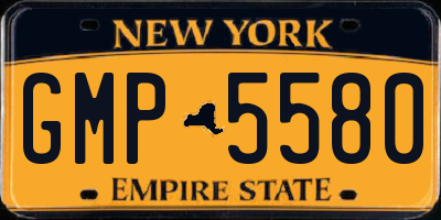 NY license plate GMP5580
