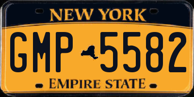NY license plate GMP5582
