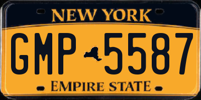 NY license plate GMP5587