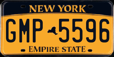 NY license plate GMP5596