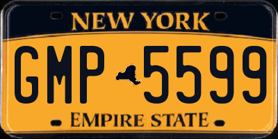 NY license plate GMP5599