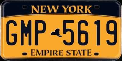 NY license plate GMP5619