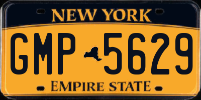 NY license plate GMP5629