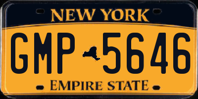 NY license plate GMP5646