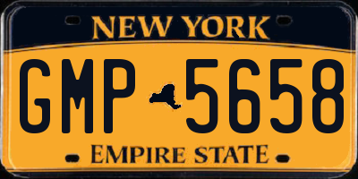 NY license plate GMP5658