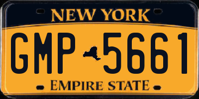 NY license plate GMP5661