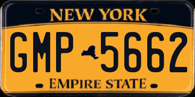 NY license plate GMP5662