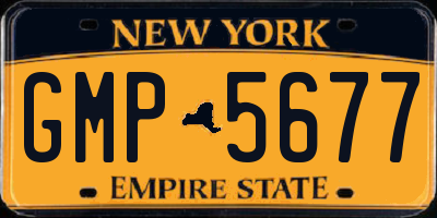 NY license plate GMP5677