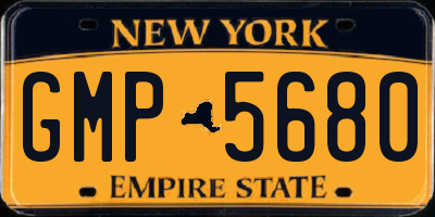 NY license plate GMP5680