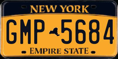 NY license plate GMP5684