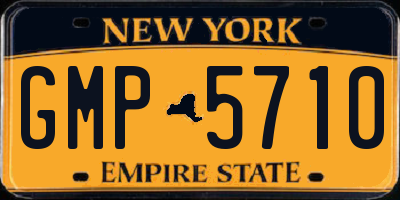 NY license plate GMP5710
