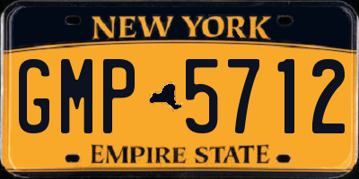 NY license plate GMP5712