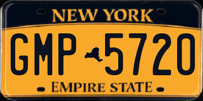 NY license plate GMP5720
