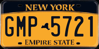NY license plate GMP5721
