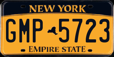 NY license plate GMP5723