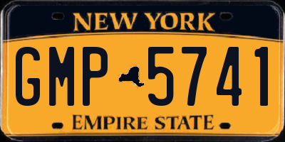 NY license plate GMP5741
