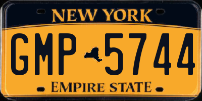 NY license plate GMP5744