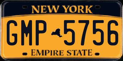 NY license plate GMP5756