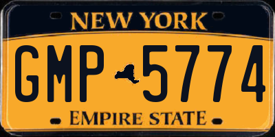 NY license plate GMP5774