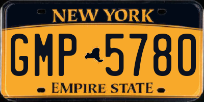 NY license plate GMP5780