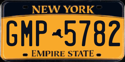 NY license plate GMP5782