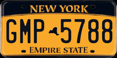 NY license plate GMP5788