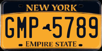 NY license plate GMP5789