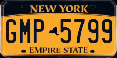 NY license plate GMP5799
