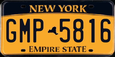 NY license plate GMP5816