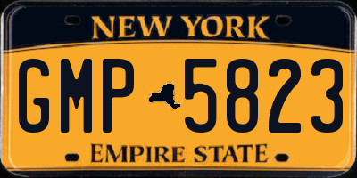 NY license plate GMP5823