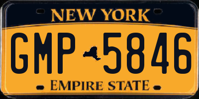 NY license plate GMP5846