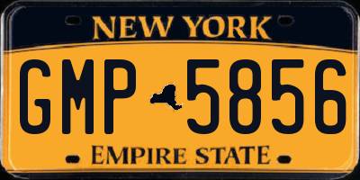 NY license plate GMP5856
