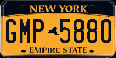 NY license plate GMP5880