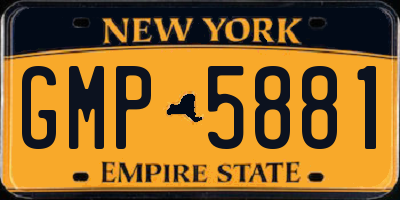 NY license plate GMP5881