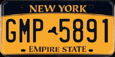 NY license plate GMP5891