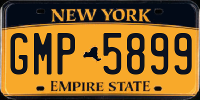 NY license plate GMP5899