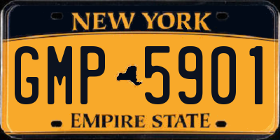 NY license plate GMP5901