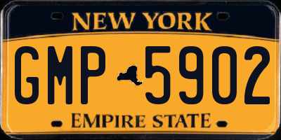NY license plate GMP5902